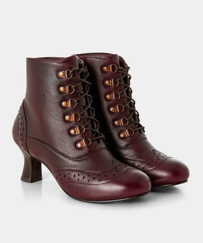 Joe Browns Boots Women Fenchurch Leather Ankle Boots Burgundy Joe Browns Boots Women Fenchurch Leather Ankle Boots Burgundy