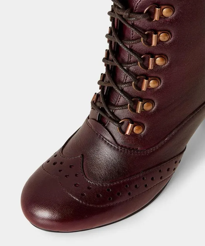 Joe Browns Boots Women Fenchurch Leather Ankle Boots Burgundy Joe Browns Boots Women Fenchurch Leather Ankle Boots Burgundy
