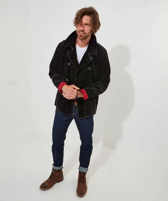 Joe Browns Coats and Jackets Men Carefree Cord Coat Grey Joe Browns Coats and Jackets Men Carefree Cord Coat Grey