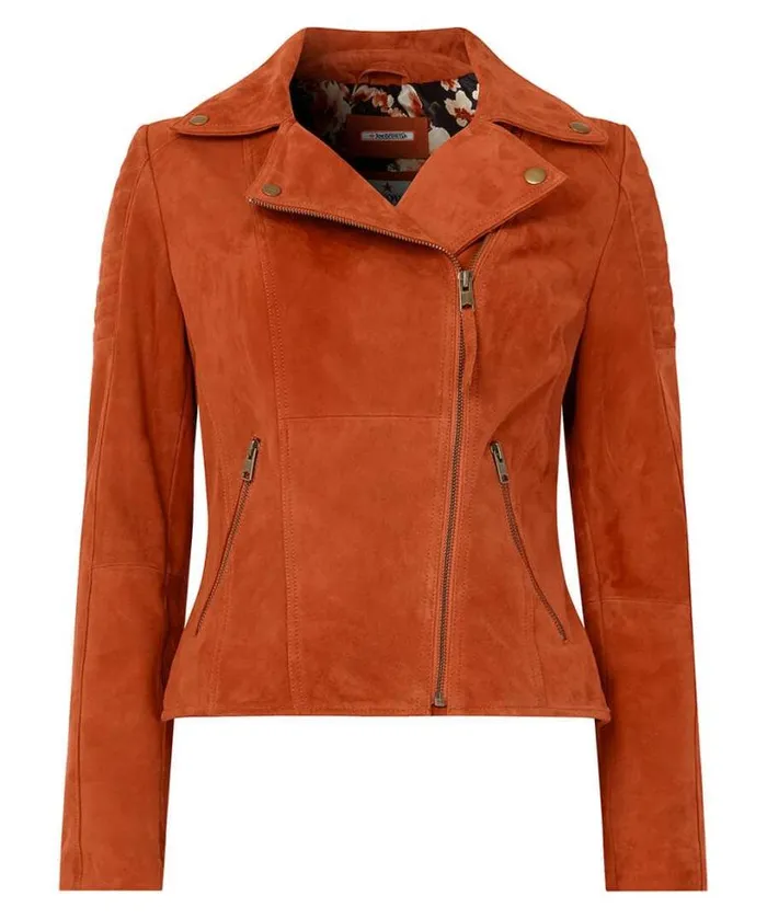 Joe Browns Coats and Jackets Women Sensational Suede Jacket Orange Joe Browns Coats and Jackets Women Sensational Suede Jacket Orange