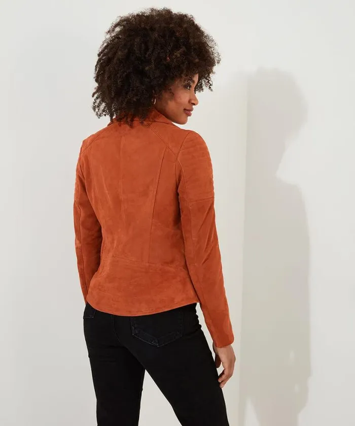 Joe Browns Coats and Jackets Women Sensational Suede Jacket Orange Joe Browns Coats and Jackets Women Sensational Suede Jacket Orange