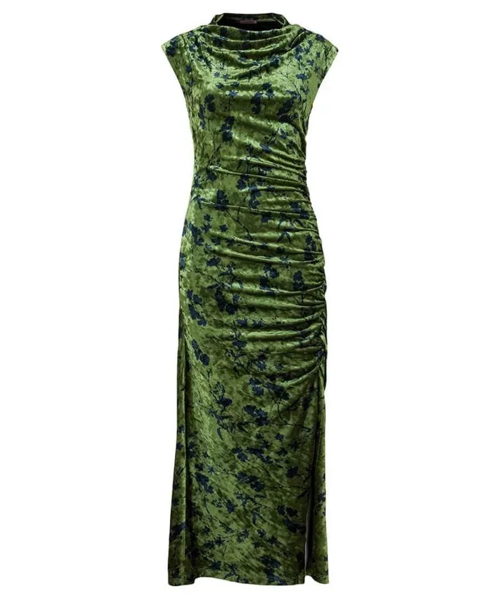 Joe Browns Dresses Women Daria Velour Dress Green Joe Browns Dresses Women Daria Velour Dress Green