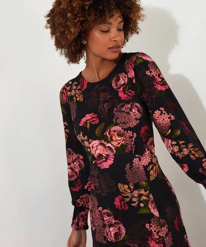 Joe Browns Dresses Women Dramatic Florals Jersey Dress Black Joe Browns Dresses Women Dramatic Florals Jersey Dress Black