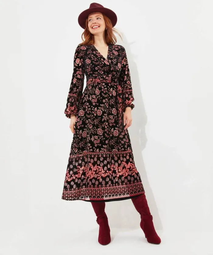 Joe Browns Dresses Women Dramatically Different Devore Dress Black