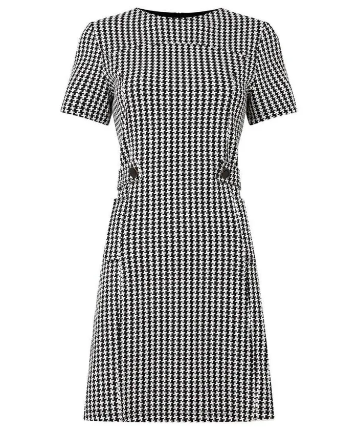 Joe Browns Dresses Women Lulu Dogstooth Stretch Jacquard Dress Black Joe Browns Dresses Women Lulu Dogstooth Stretch Jacquard Dress Black