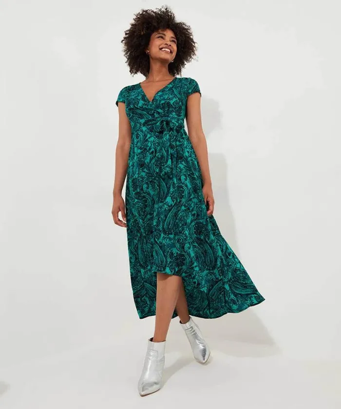 Joe Browns Dresses Women Perfect Paisley Dress Teal