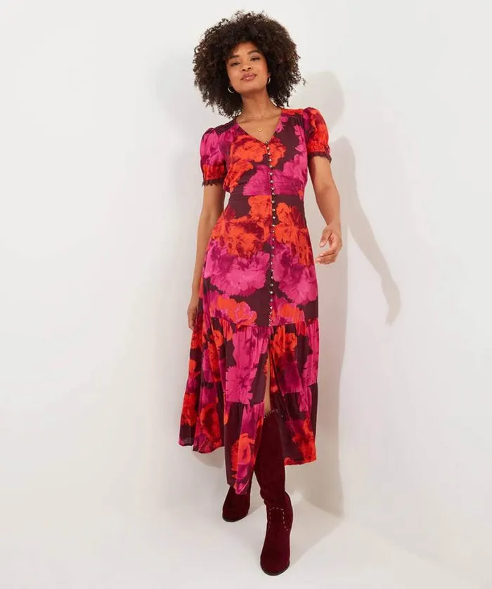 Joe Browns Dresses Women Stunning Florals Dress Pink