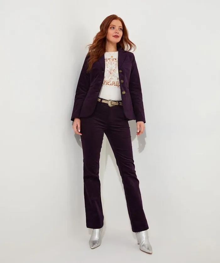 Joe Browns Jeans and Trousers Women Magnificent Moleskin Trousers Purple