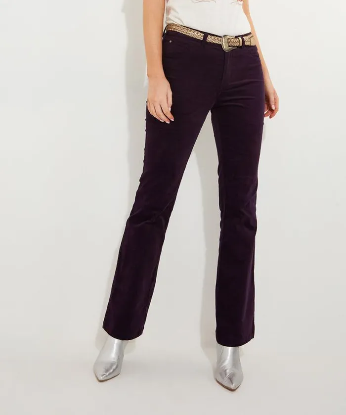 Joe Browns Jeans and Trousers Women Magnificent Moleskin Trousers Purple Joe Browns Jeans and Trousers Women Magnificent Moleskin Trousers Purple
