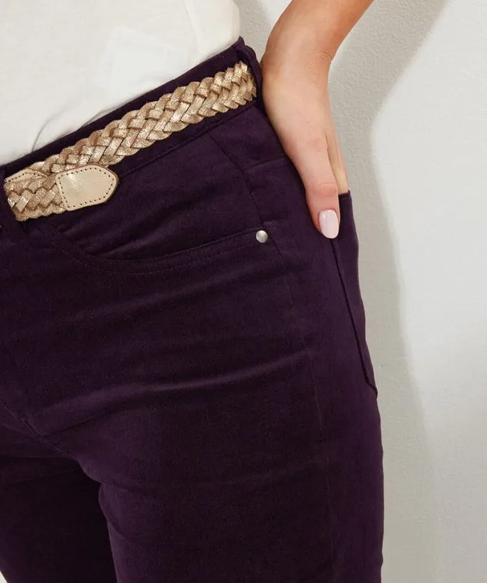Joe Browns Jeans and Trousers Women Magnificent Moleskin Trousers Purple Joe Browns Jeans and Trousers Women Magnificent Moleskin Trousers Purple