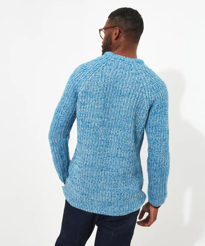 Joe Browns Knitwear Men Super Soft Blue Shore Crew Blue Joe Browns Knitwear Men Super Soft Blue Shore Crew Blue