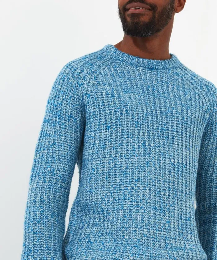 Joe Browns Knitwear Men Super Soft Blue Shore Crew Blue Joe Browns Knitwear Men Super Soft Blue Shore Crew Blue