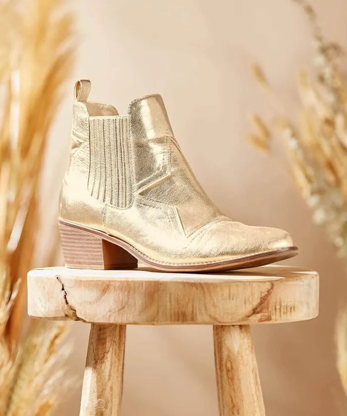 Joe Browns Shoes Sandals and Boots Women Night Star Western Boots Gold