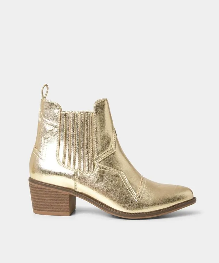 Joe Browns Shoes Sandals and Boots Women Night Star Western Boots Gold Joe Browns Shoes Sandals and Boots Women Night Star Western Boots Gold