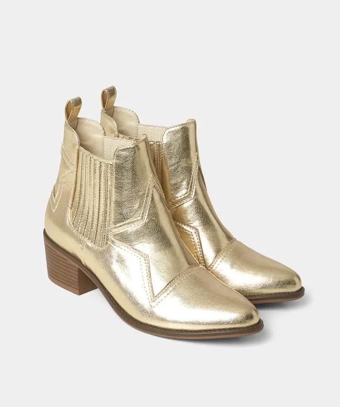 Joe Browns Shoes Sandals and Boots Women Night Star Western Boots Gold Joe Browns Shoes Sandals and Boots Women Night Star Western Boots Gold