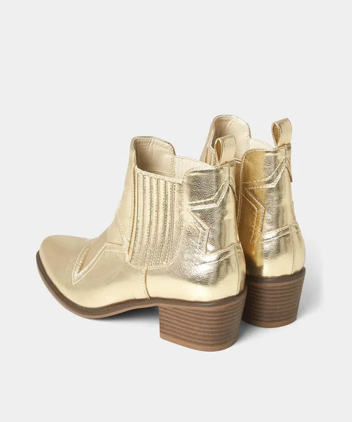 Joe Browns Shoes Sandals and Boots Women Night Star Western Boots Gold Joe Browns Shoes Sandals and Boots Women Night Star Western Boots Gold