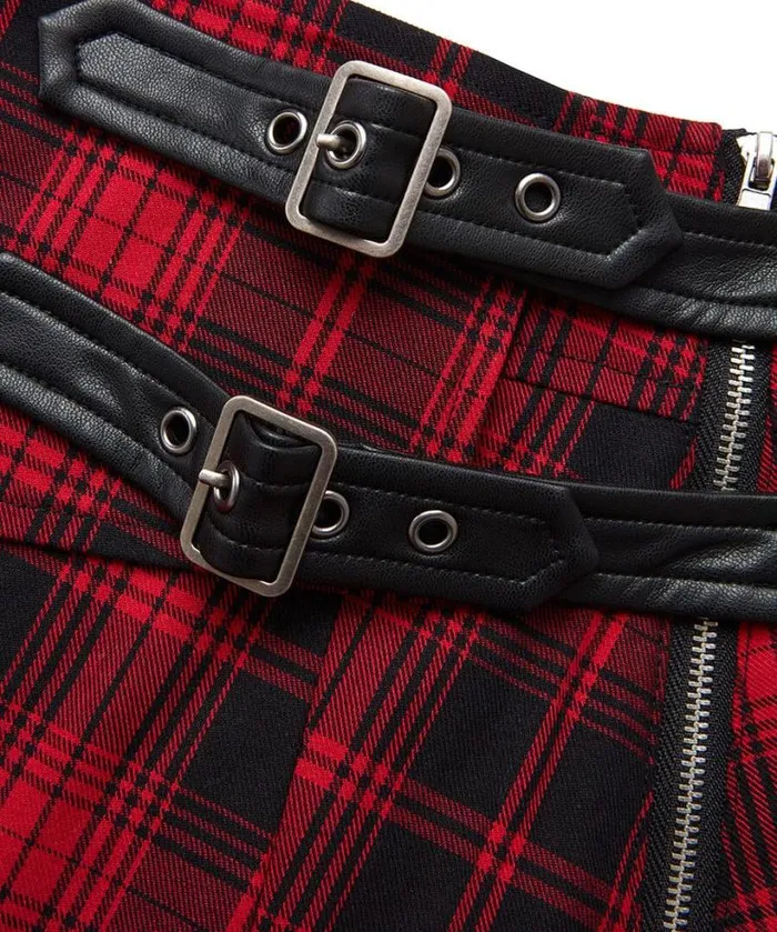 Joe Browns Skirts Women Dixie Check Pleated Skirt Red Joe Browns Skirts Women Dixie Check Pleated Skirt Red