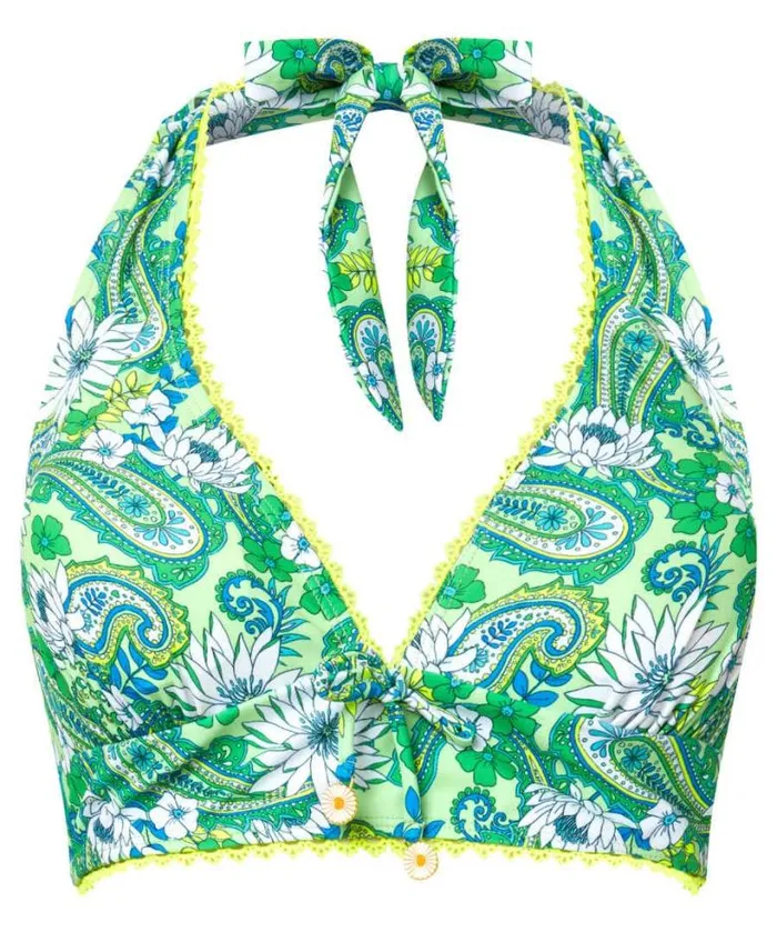 Joe Browns Swimwear Women Coconut Bay Bikini Top Green Multi Joe Browns Swimwear Women Coconut Bay Bikini Top Green Multi