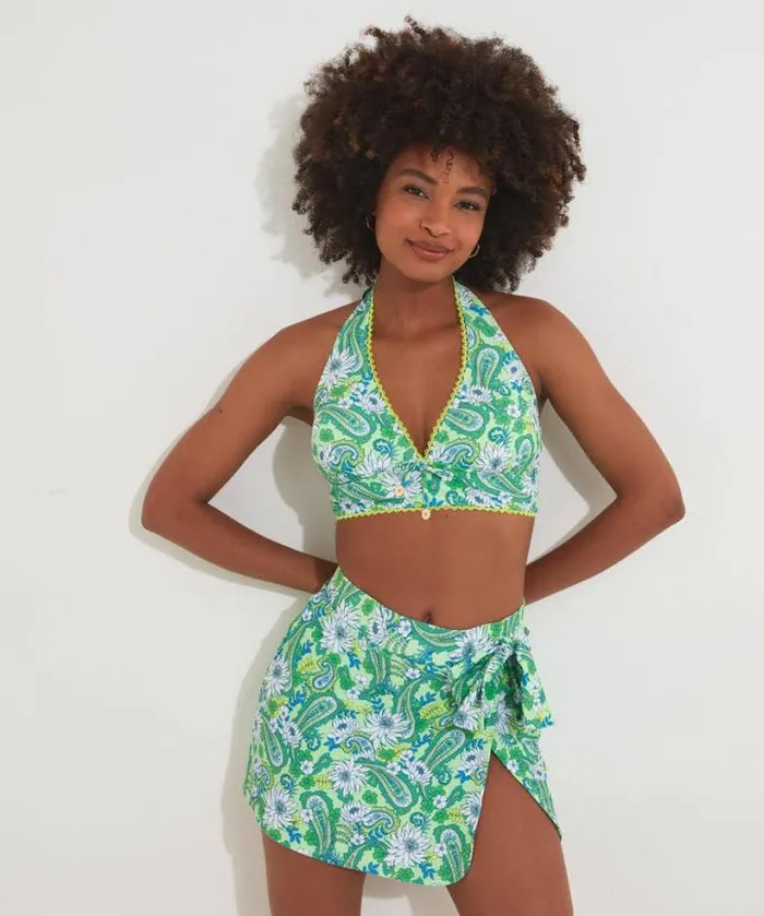 Joe Browns Swimwear Women Coconut Bay Bikini Top Green Multi Joe Browns Swimwear Women Coconut Bay Bikini Top Green Multi
