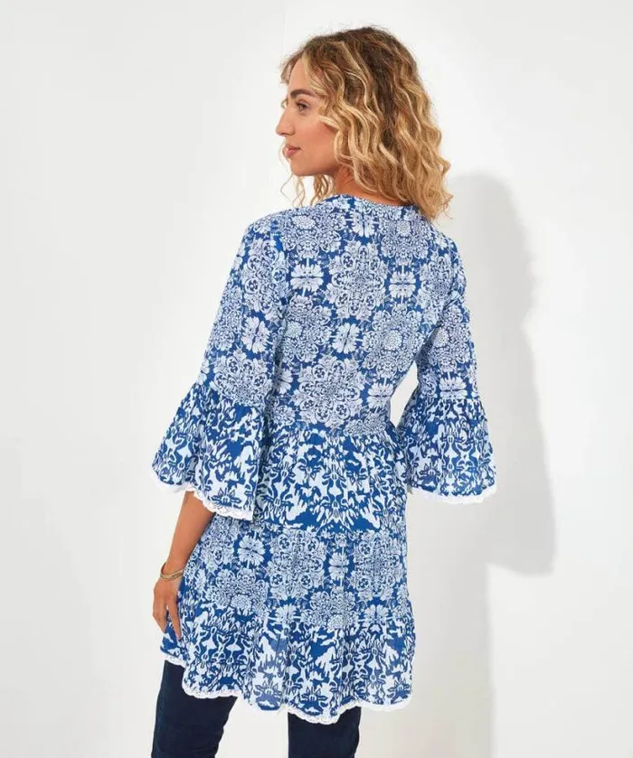 Joe Browns Tops Tunics and Blouses Women Moroccan Skies Tunic Blue Joe Browns Tops Tunics and Blouses Women Moroccan Skies Tunic Blue