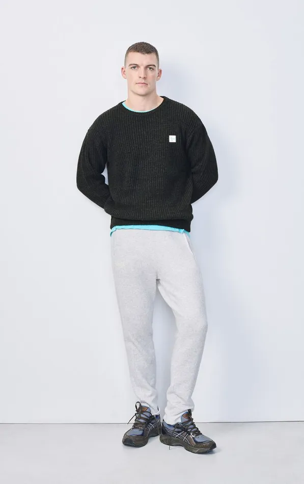 Jumper Crashway Charcoal Men American Vintage Jumpers and Cardigans Jumper Crashway Charcoal Men American Vintage Jumpers and Cardigans