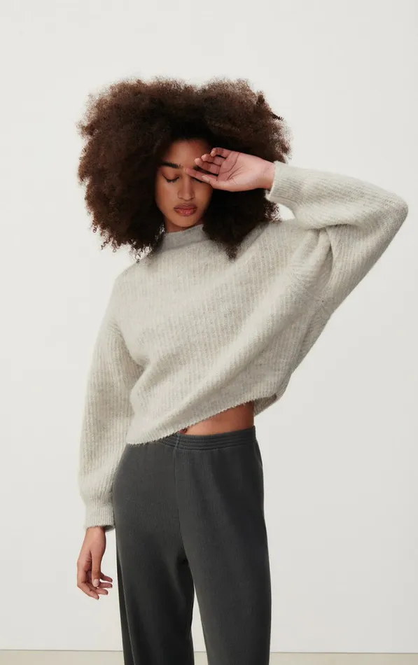 Jumper East Melange Powder Snow Women American Vintage Jumpers and Cardigans