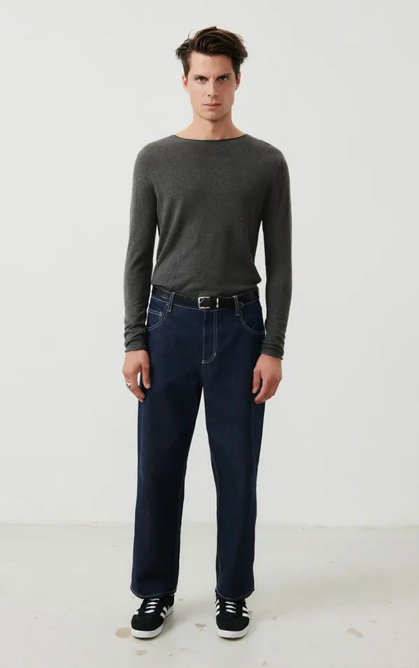 Jumper Marcel Melange Charcoal Men American Vintage Jumpers and Cardigans Jumper Marcel Melange Charcoal Men American Vintage Jumpers and Cardigans