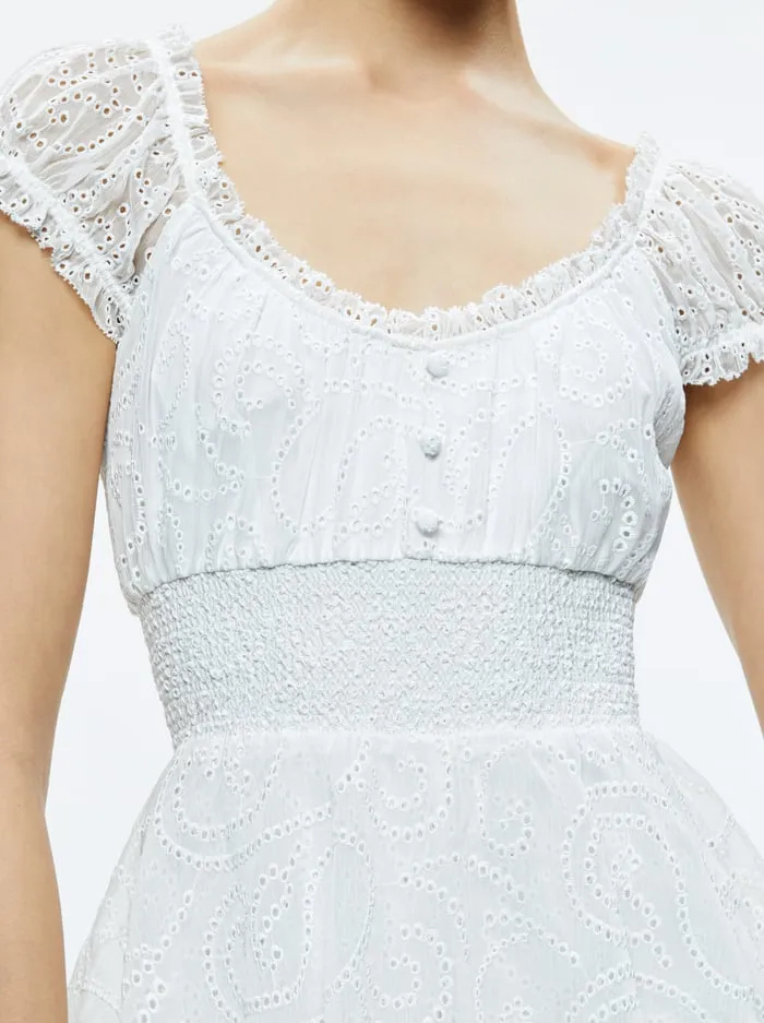 Jumpsuits Rompers Women Alice Olivia Gracie Ruffle Romper Off White