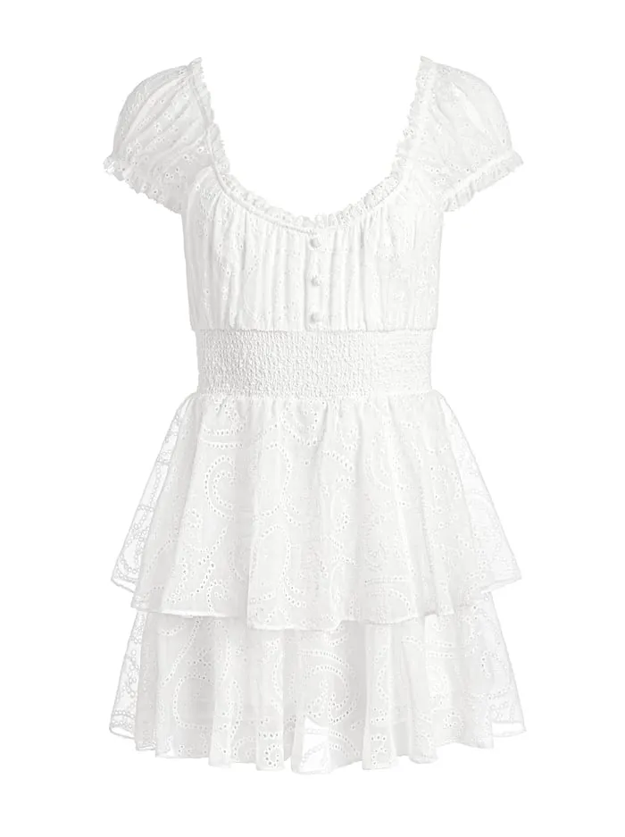 Jumpsuits Rompers Women Alice Olivia Gracie Ruffle Romper Off White