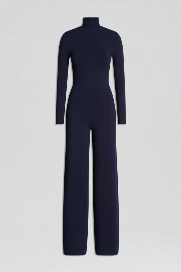 Jumpsuits Women Scanlan Theodore MICRO CREPE JUMPSUIT Navy Jumpsuits Women Scanlan Theodore MICRO CREPE JUMPSUIT Navy