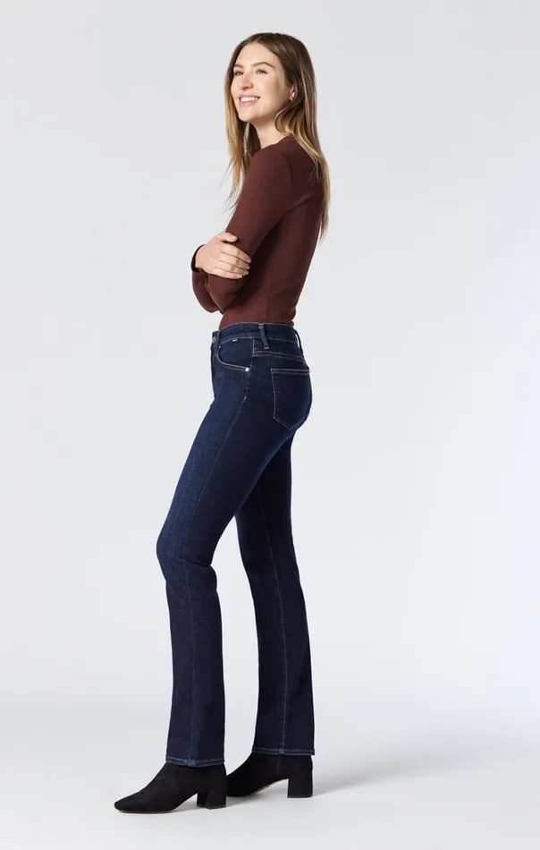 Kendra High Rise Straight Leg In Deep Brushed Feather Blue Women Mavi Jeans Denim Kendra High Rise Straight Leg In Deep Brushed Feather Blue Women Mavi Jeans Denim