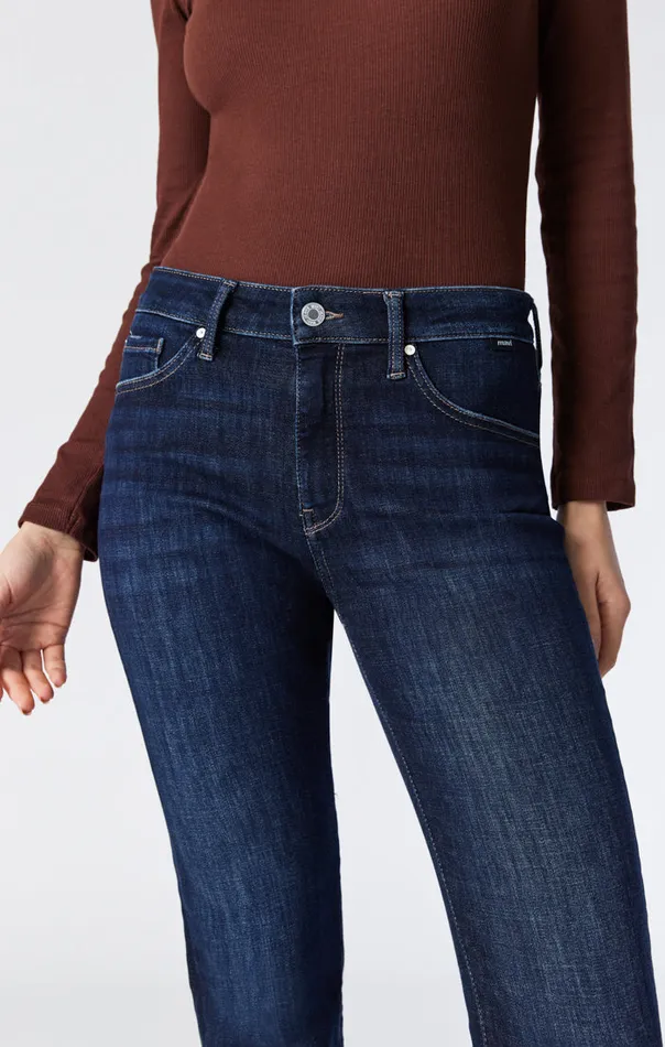Kendra High Rise Straight Leg In Deep Brushed Feather Blue Women Mavi Jeans Denim Kendra High Rise Straight Leg In Deep Brushed Feather Blue Women Mavi Jeans Denim