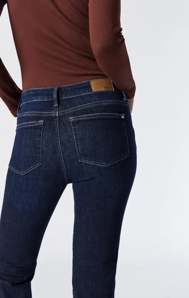 Kendra High Rise Straight Leg In Deep Brushed Feather Blue Women Mavi Jeans Denim Kendra High Rise Straight Leg In Deep Brushed Feather Blue Women Mavi Jeans Denim