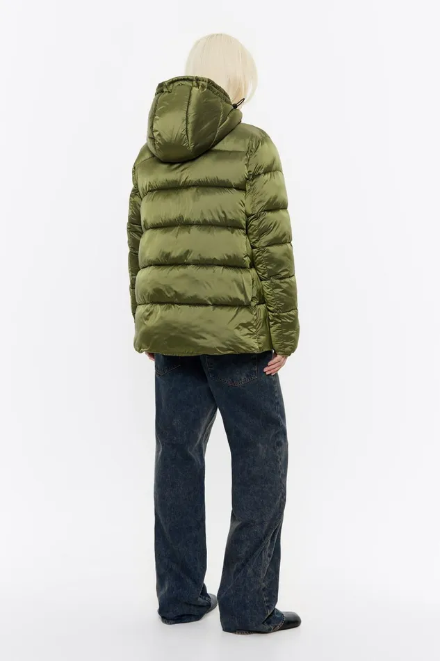 Khaki Short Down Coat Khaki Women Bimba Y Lola Puffer Jackets Khaki Short Down Coat Khaki Women Bimba Y Lola Puffer Jackets