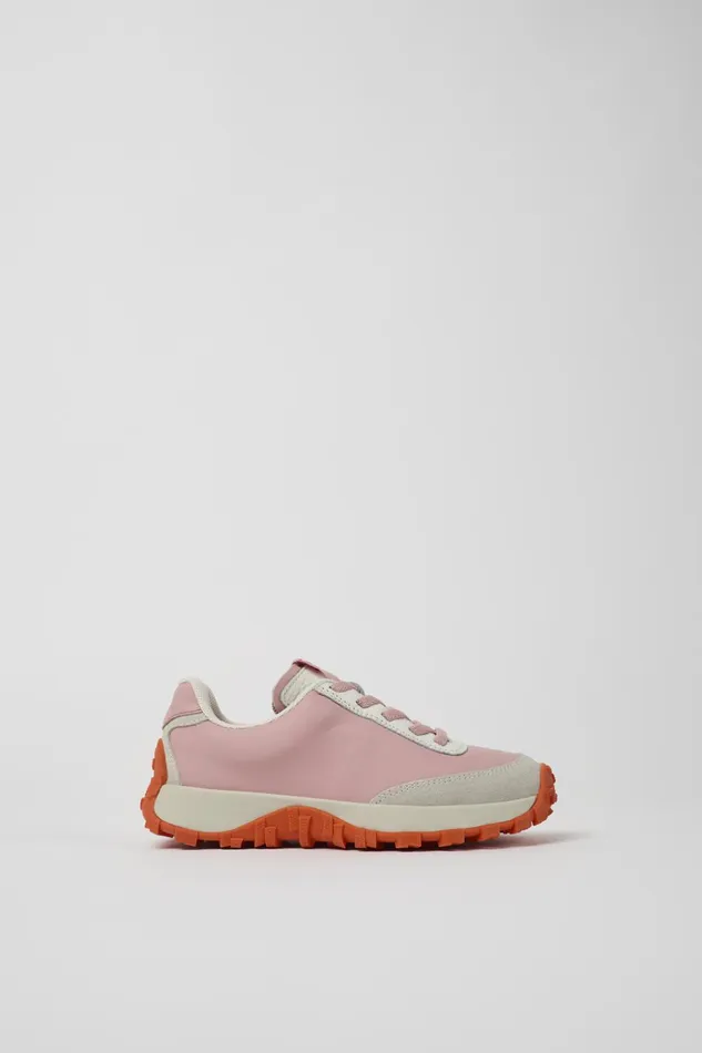 Kids Drift Trail Pink And Gray Leather And Nubuck Sneaker Camper Sneakers Kids Drift Trail Pink And Gray Leather And Nubuck Sneaker Camper Sneakers
