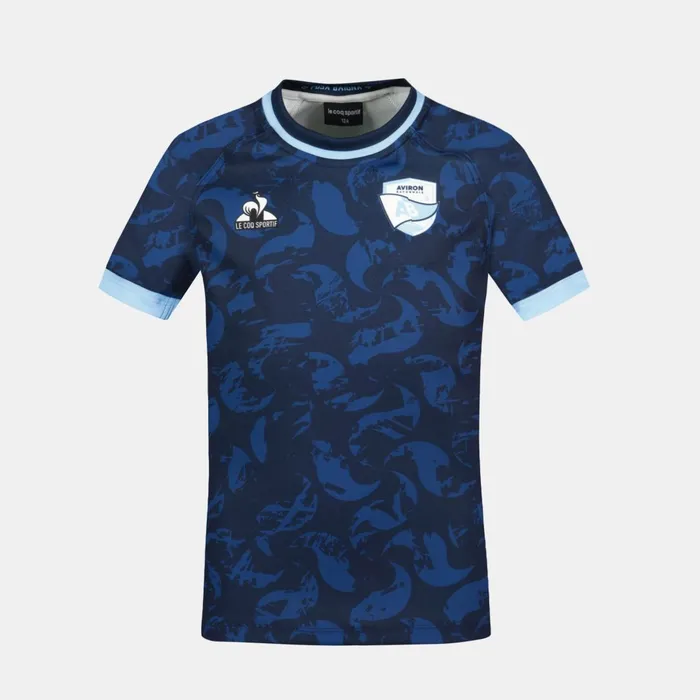 Kids Le Coq Sportif Tshirts Aviron Bayonnais 8211 Match Outfit TShirt Kids Blue Navy