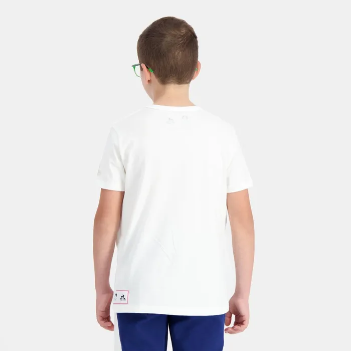 Kids Le Coq Sportif Tshirts Paris 2024 TShirt Kids Marshmallow