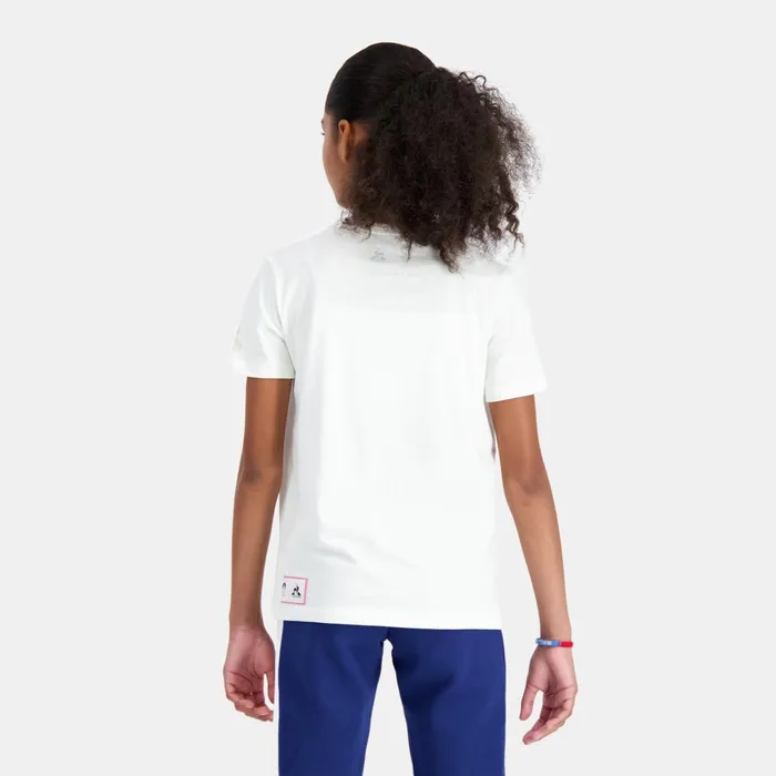Kids Le Coq Sportif Tshirts Paris 2024 TShirt Kids Marshmallow