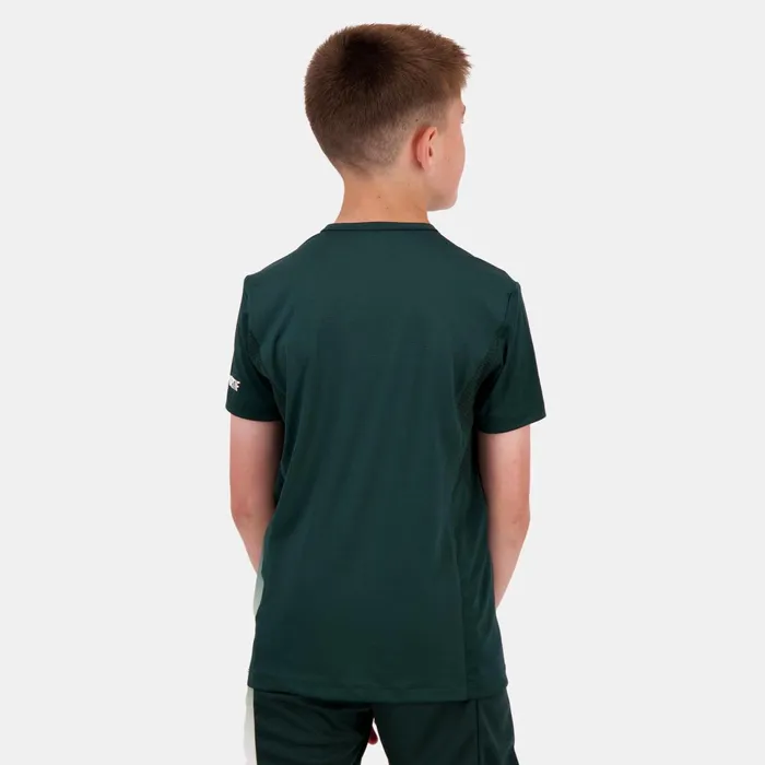 Kids Le Coq Sportif Tshirts Performance Tennis TShirt Kids Scarab