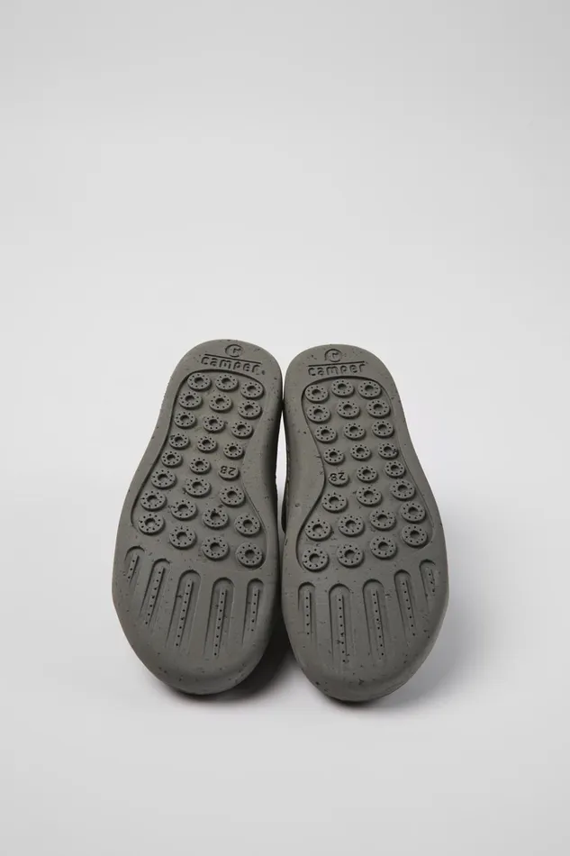 Kids Peu Touring Green Textile Ankle Boots For Kids Camper Boots Kids Peu Touring Green Textile Ankle Boots For Kids Camper Boots