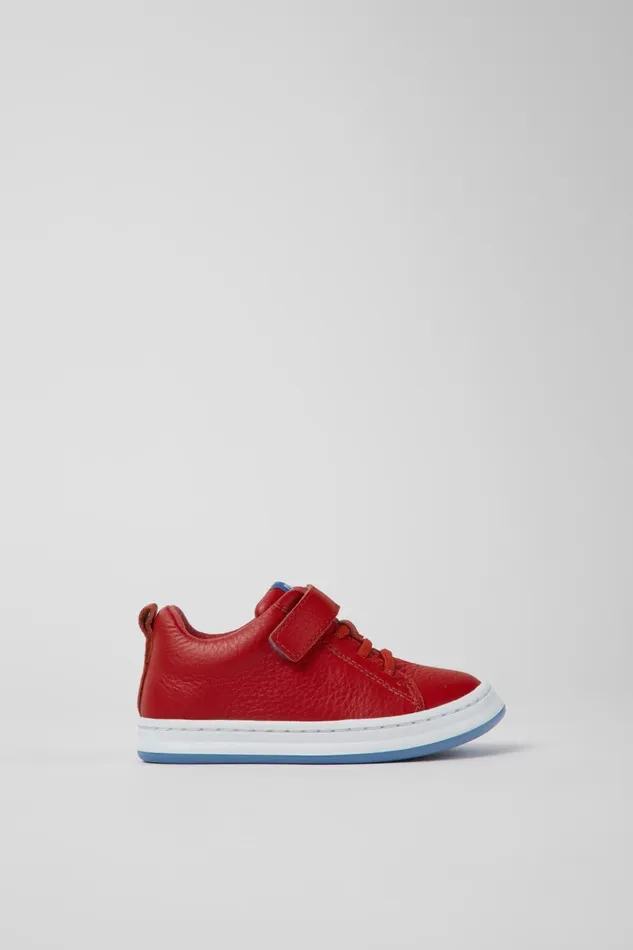 Kids Runner Red Leather Sneakers For Kids Camper Sneakers Kids Runner Red Leather Sneakers For Kids Camper Sneakers