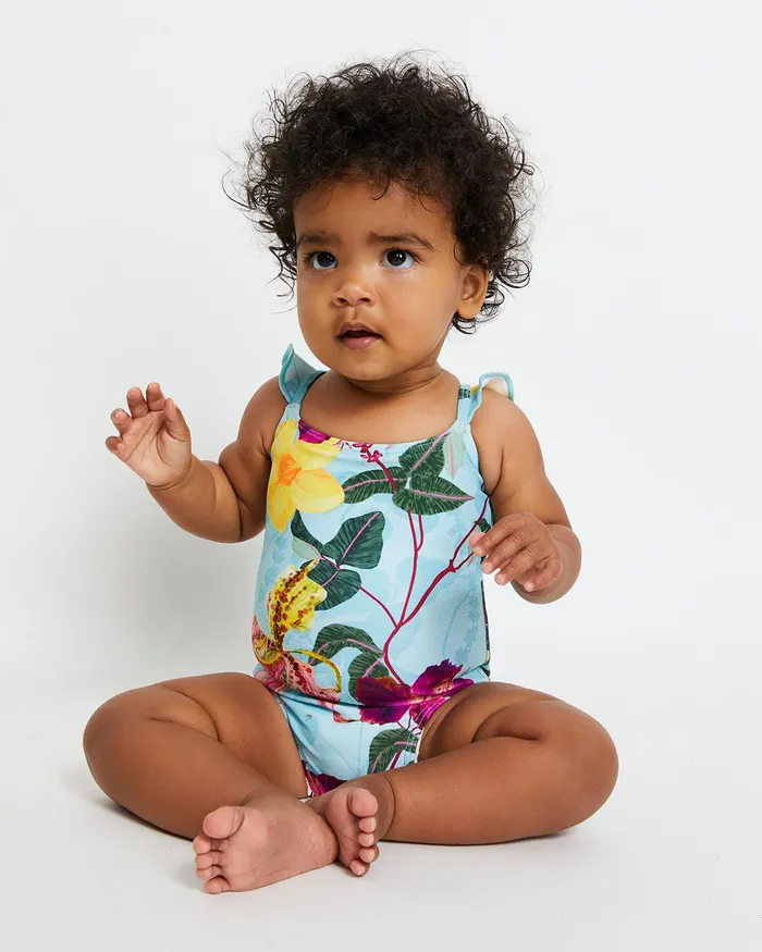 Kids Women PatBO BABY HIBISCUS RUFFLE SWIMSUITFINAL SALE