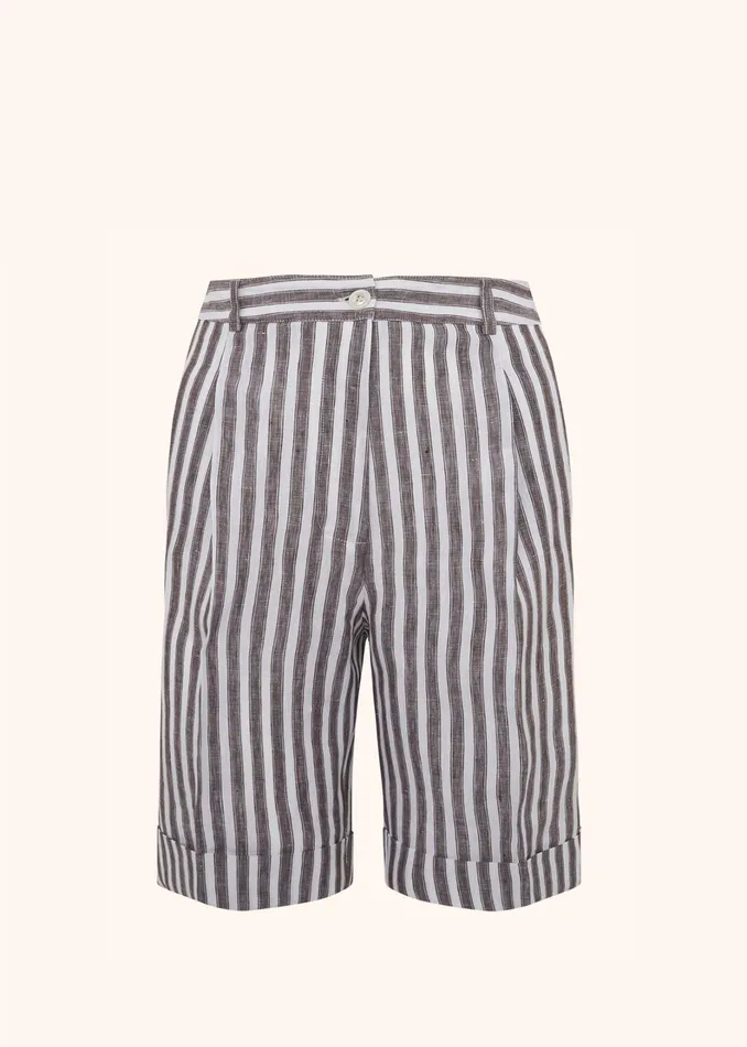Kiton Pants And Skirts BERMUDA LINEN 8211 Women