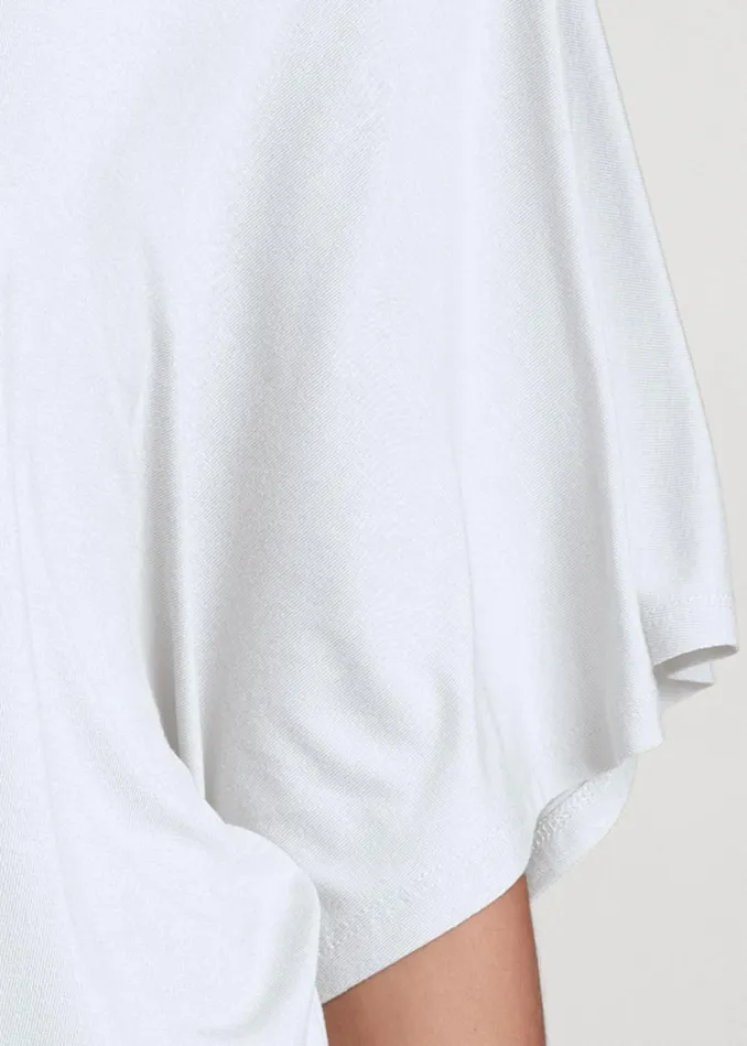 KNOT TWIST VNECK TEE White Women VENUS Casual Tops