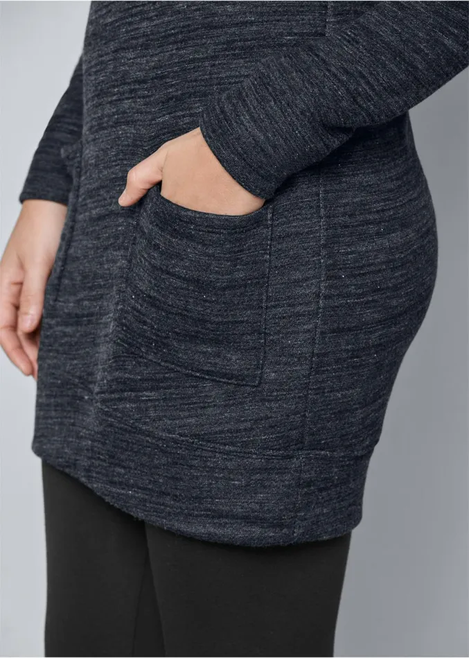 LaceUp French Terry Dress Charcoal Grey Women VENUS Dresses