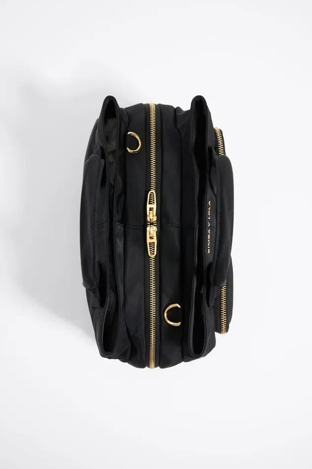Large Black Nylon Pocket Handbag Black Women Bimba Y Lola Crossbody Bags Large Black Nylon Pocket Handbag Black Women Bimba Y Lola Crossbody Bags