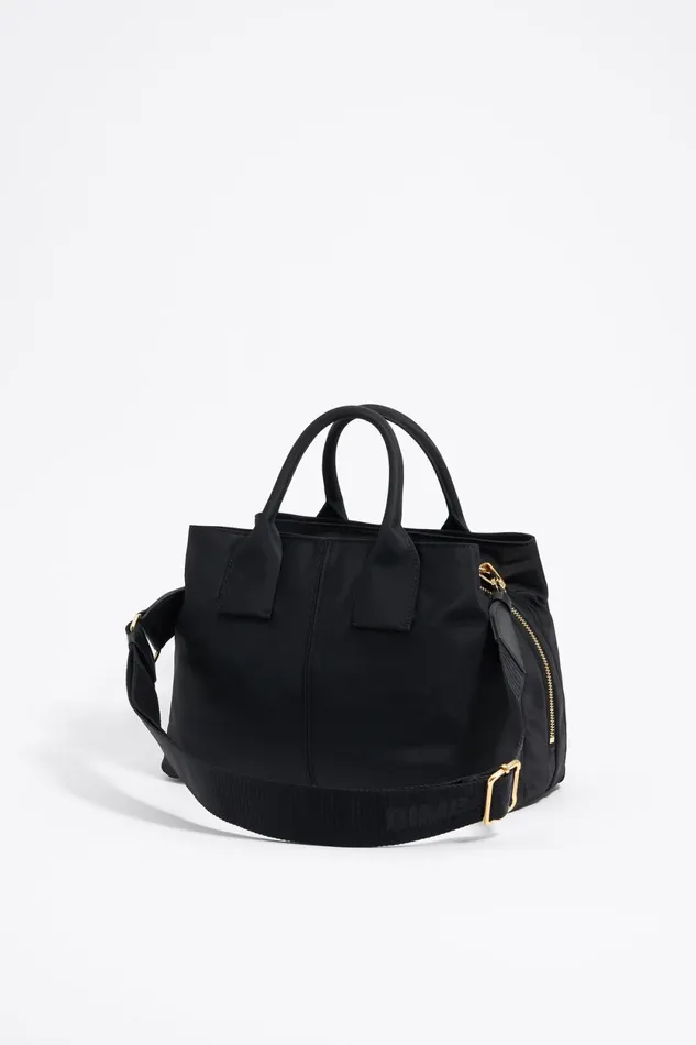 Large Black Nylon Pocket Handbag Black Women Bimba Y Lola Crossbody Bags Large Black Nylon Pocket Handbag Black Women Bimba Y Lola Crossbody Bags