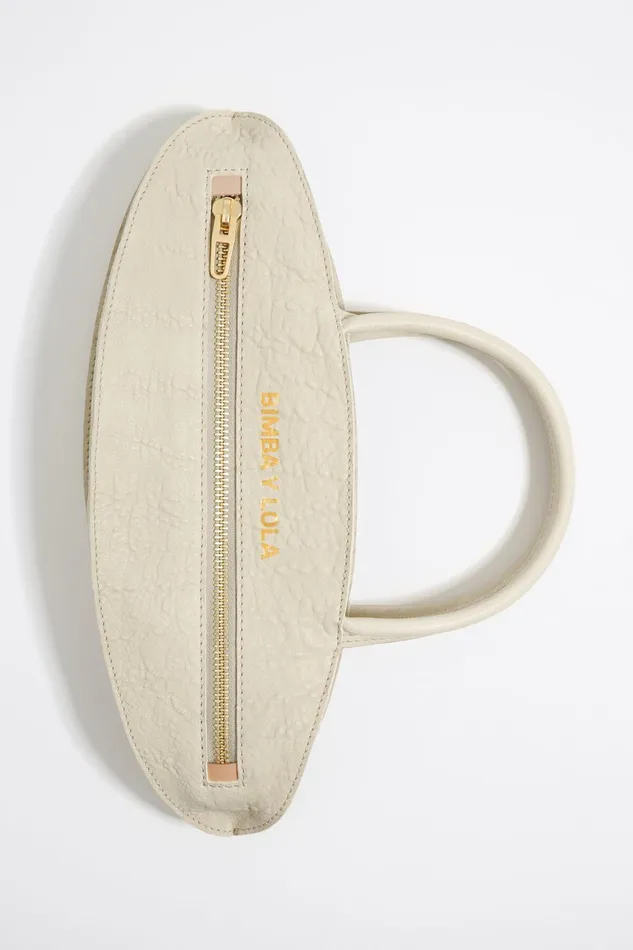 Large Bone Leather Pelota Handbag Bone Women Bimba Y Lola Shoulder Bags Large Bone Leather Pelota Handbag Bone Women Bimba Y Lola Shoulder Bags