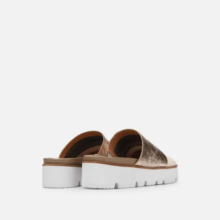 Lavern Metallic Platform Slide With Eva Rose Gold Multi Women Kenneth Cole Gentle Souls
