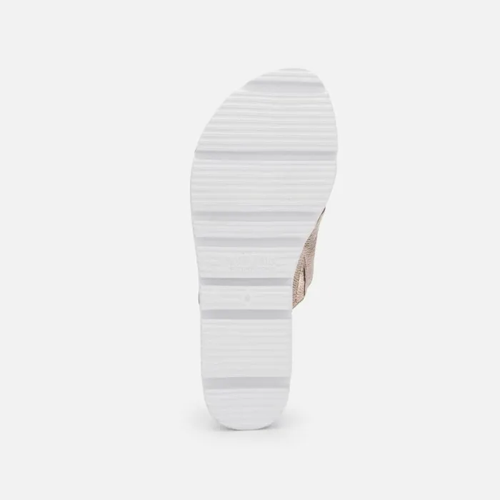 Lavern Metallic Platform Slide With Eva Rose Gold Multi Women Kenneth Cole Gentle Souls